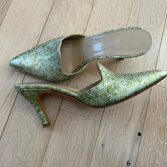 Maryam Nassir Zadeh Snakeskin Pierre Mule heels - Picture 3 of 3